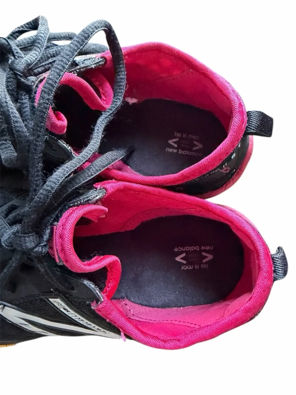 New Balance Minimus Trail running shoes size 7 black and fushia